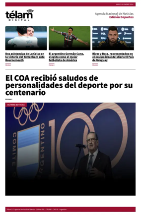 Cover of Télam - Deportes