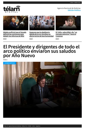 Cover of Telam - Politica