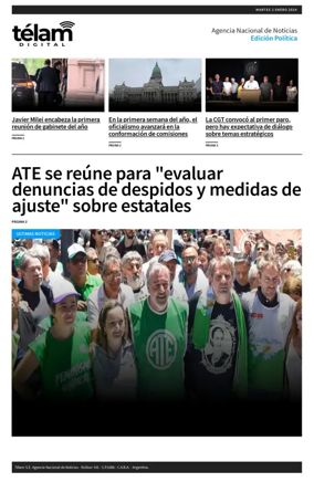 Cover of Telam - Politica