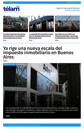 Cover of Telam - Negocios