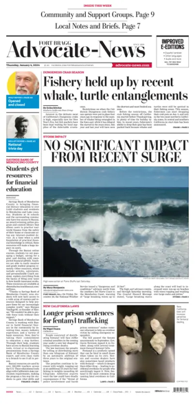 Cover of Fort Bragg Advocate-News