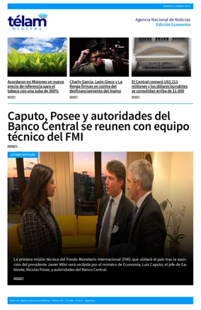 Cover of Telam - Negocios