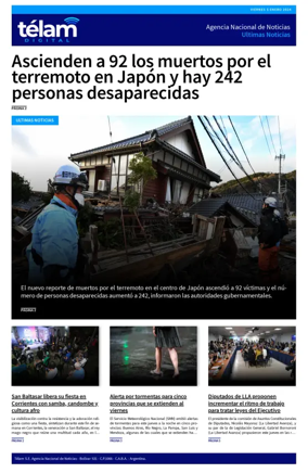 Cover of Telam - Noticias