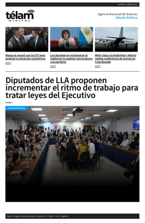 Cover of Telam - Politica