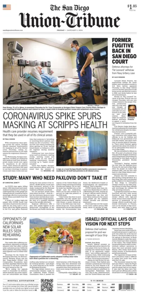 Cover of San Diego Union-Tribune
