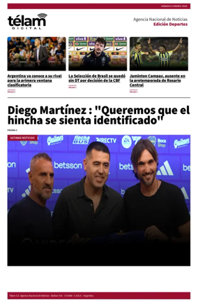 Cover of Télam - Deportes