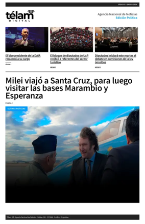 Cover of Telam - Politica