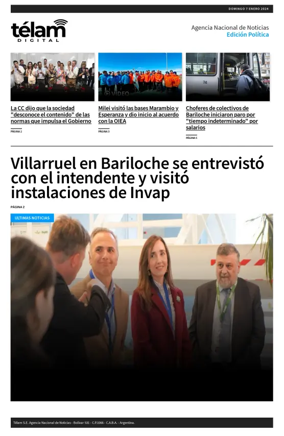 Cover of Telam - Politica