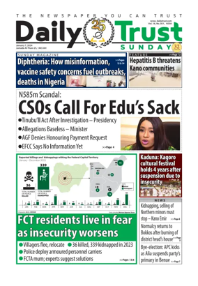 Cover of Sunday Trust