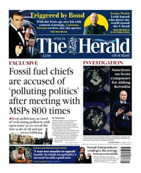 Cover of Sunday Herald