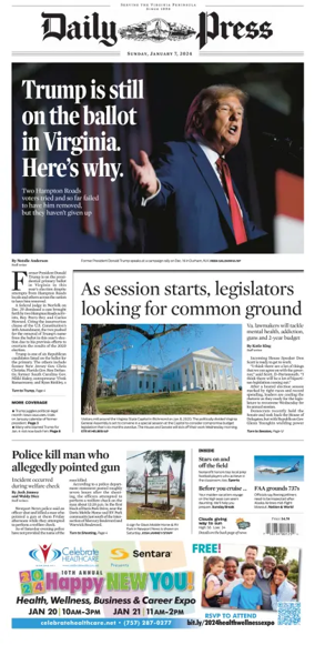 Cover of Daily Press (Sunday)
