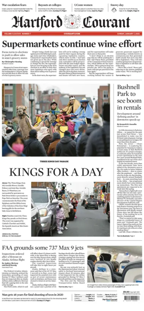 Cover of Hartford Courant (Sunday)