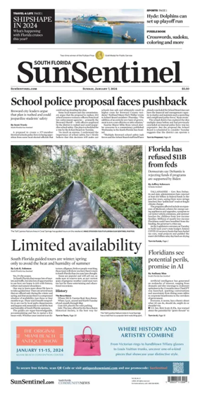 Cover of South Florida Sun-Sentinel (Sunday)