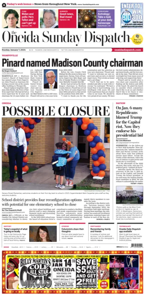 Cover of The Oneida Daily Dispatch (Oneida, NY)