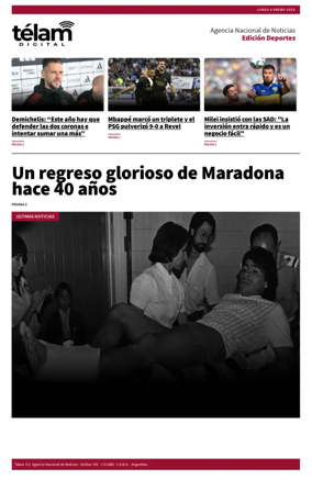 Cover of Télam - Deportes