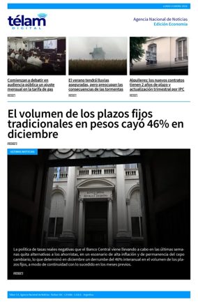 Cover of Telam - Negocios