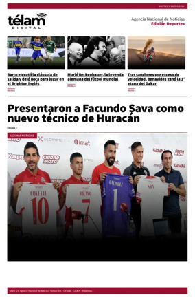 Cover of Télam - Deportes