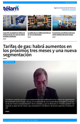 Cover of Telam - Negocios