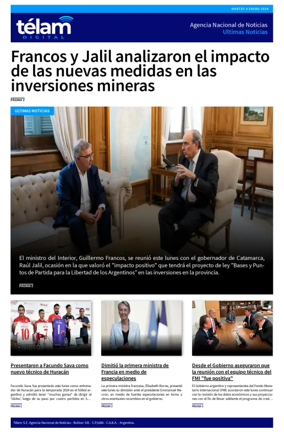 Cover of Telam - Noticias