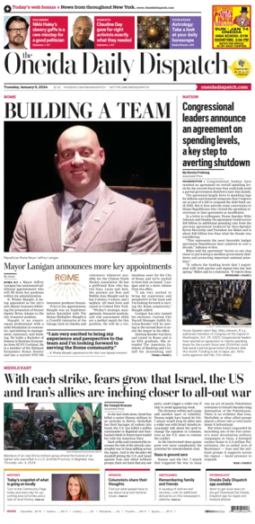 Cover of The Oneida Daily Dispatch (Oneida, NY)