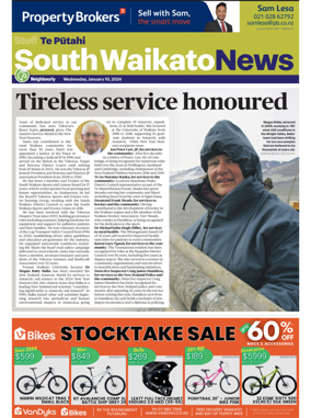 Cover of South Waikato News