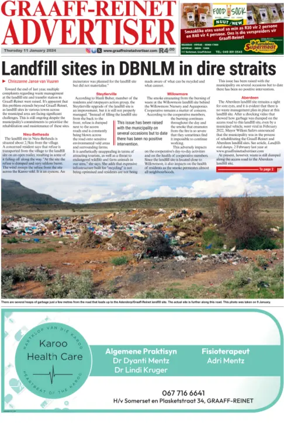 Cover of Graaff-Reinet Advertiser