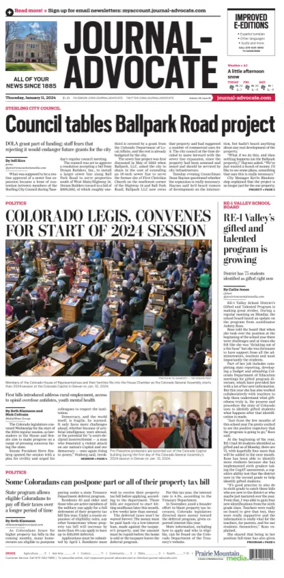 Cover of Journal-Advocate (Sterling)