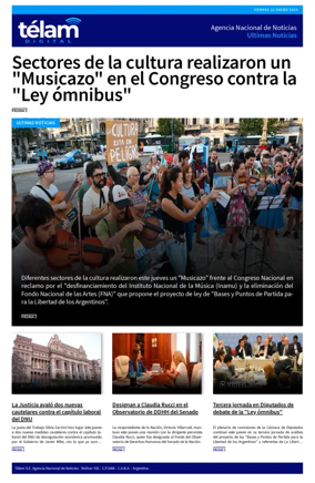 Cover of Telam - Noticias