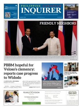 Cover of Philippine Canadian Inquirer (National)