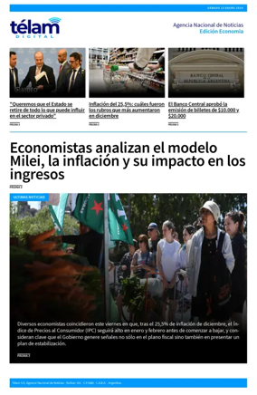 Cover of Telam - Negocios