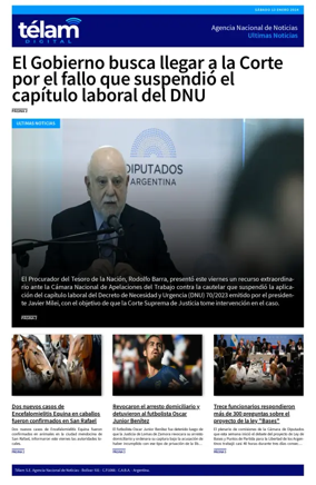 Cover of Telam - Noticias