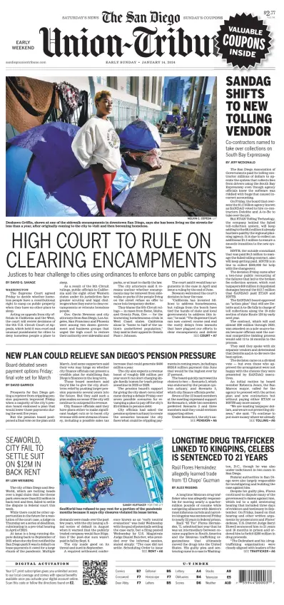 Cover of San Diego Union-Tribune