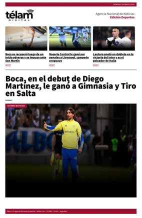 Cover of Télam - Deportes