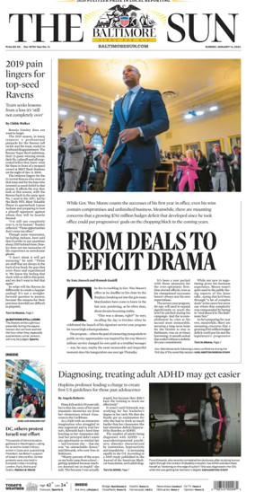 Cover of Baltimore Sun Sunday