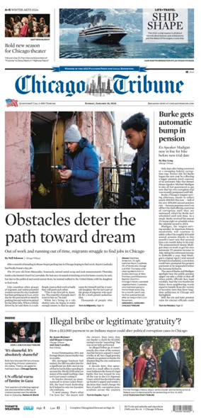 Cover of Chicago Tribune (Sunday)
