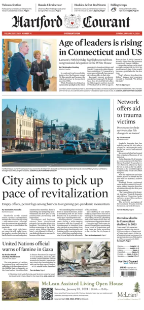 Cover of Hartford Courant (Sunday)