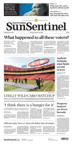 Cover of South Florida Sun-Sentinel Palm Beach (Sunday)