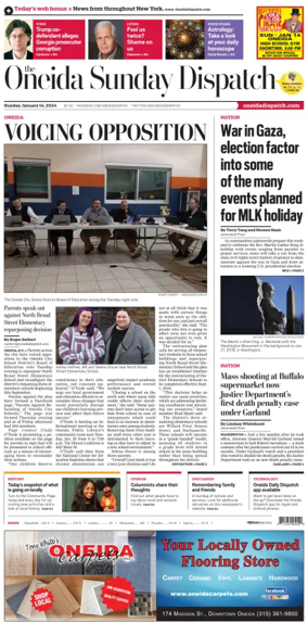 Cover of The Oneida Daily Dispatch (Oneida, NY)