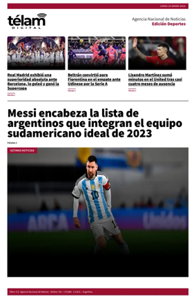 Cover of Télam - Deportes