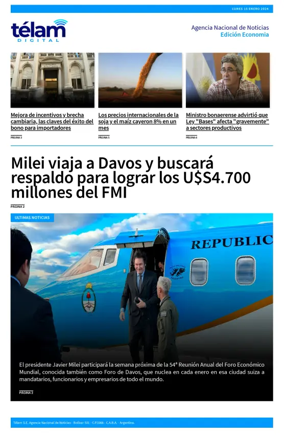 Cover of Telam - Negocios