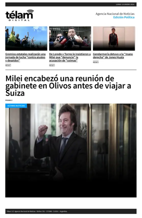 Cover of Telam - Politica