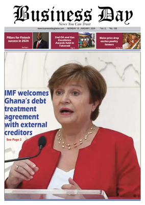 Cover of Business Day (Ghana)