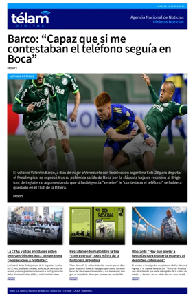 Cover of Telam - Noticias