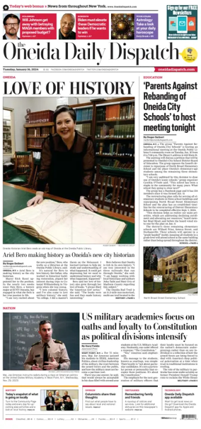 Cover of The Oneida Daily Dispatch (Oneida, NY)