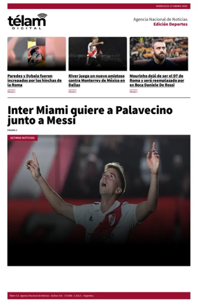 Cover of Télam - Deportes