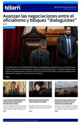 Cover of Telam - Noticias