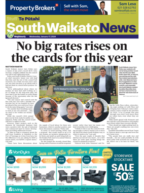 Cover of South Waikato News
