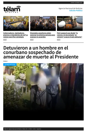 Cover of Telam - Politica