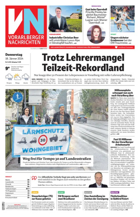Cover of Vorarlberger Nachrichten