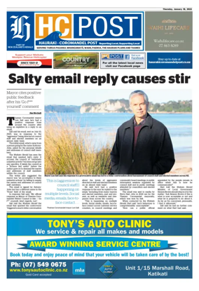 Cover of Waihi Leader